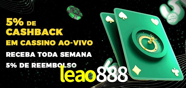 Promoções do cassino ao Vivo leao888